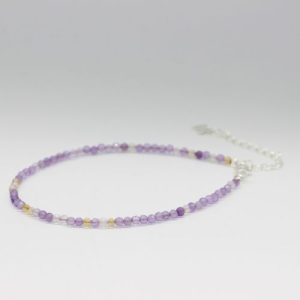 925 Zilveren Ametrien armband facetgeslepen incl cadeauverpakking